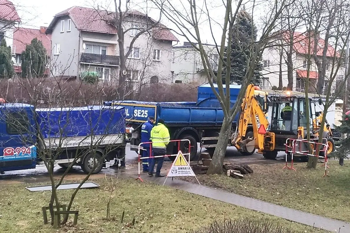 Awaria wodociągu przy Kosiby