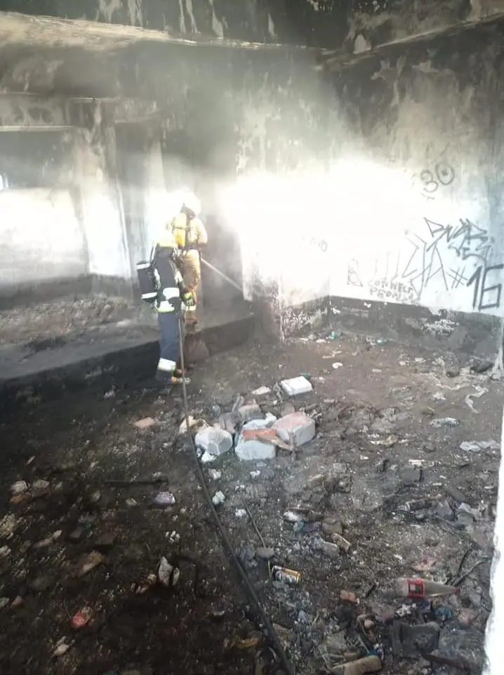Akcje straży pożarnej w miejscowości Iwiny