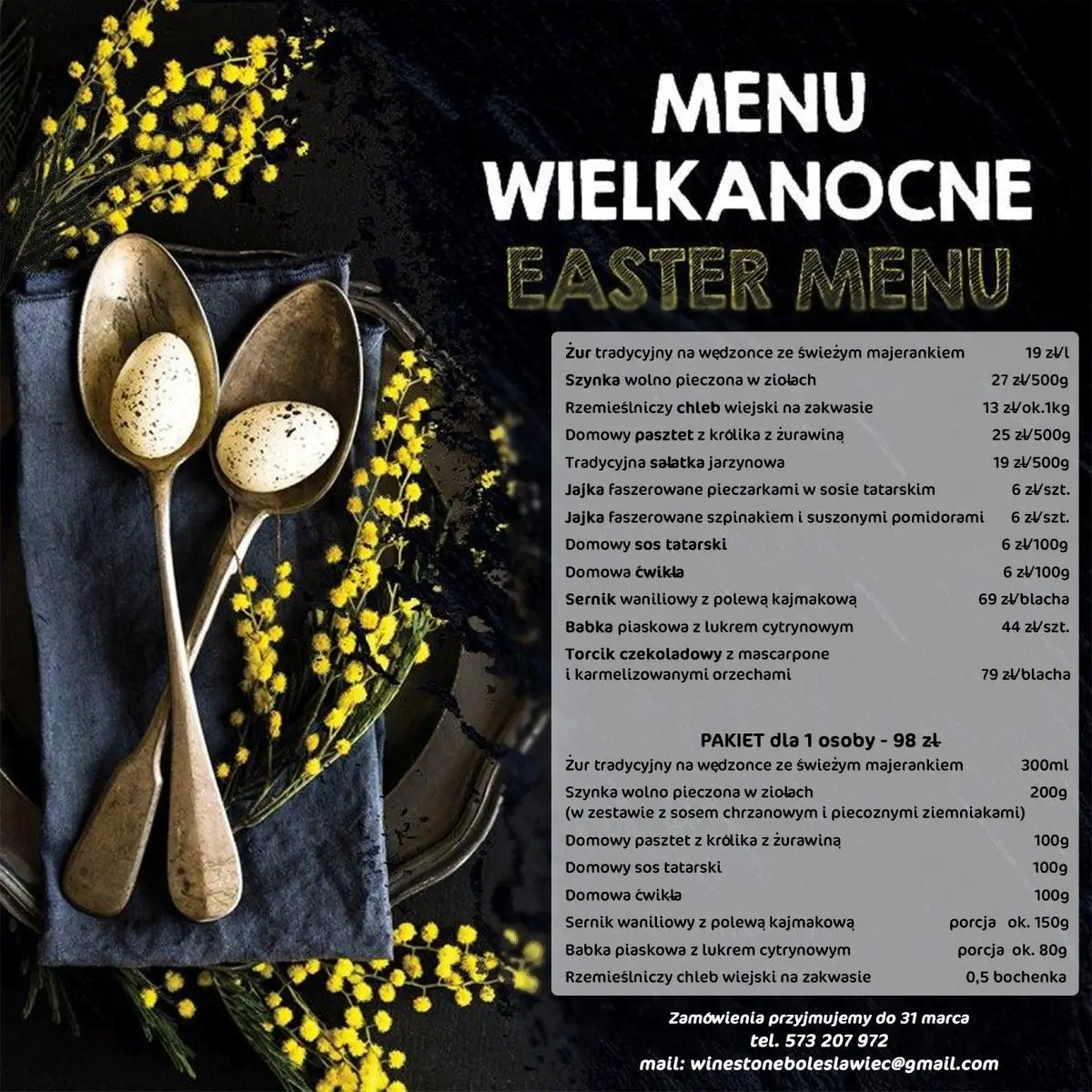Menu Wielkanocne