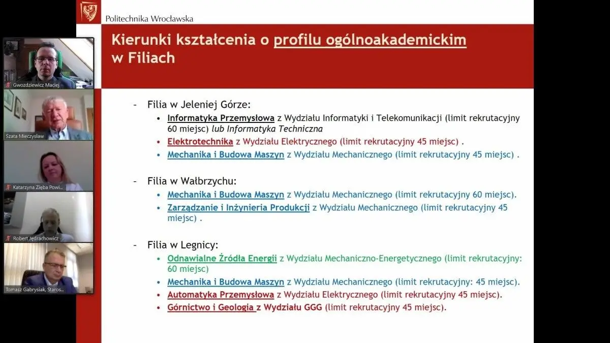 Spotkanie bolesławieckiego starosty z przedstawicielami Politechniki Wrocławskiej
