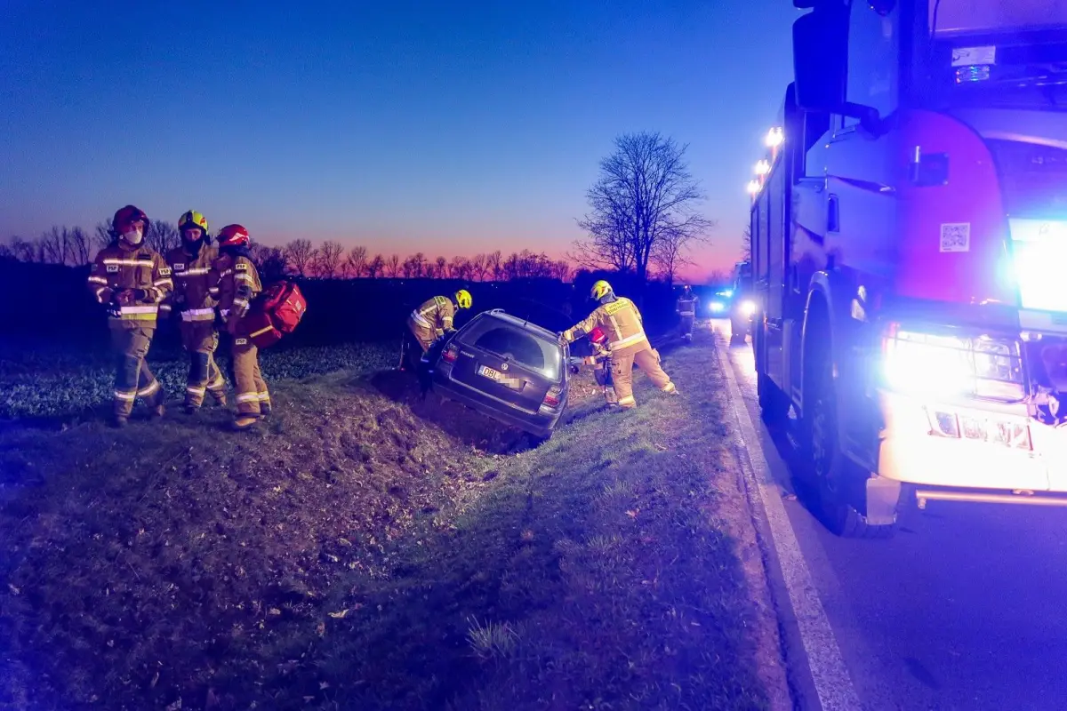 Wypadek między Łaziskami a Wartą Bolesławiecką