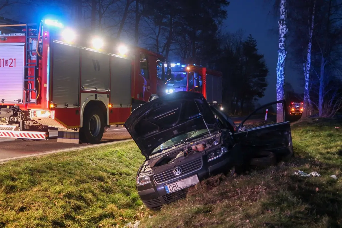 Wypadek między Łaziskami a Wartą Bolesławiecką