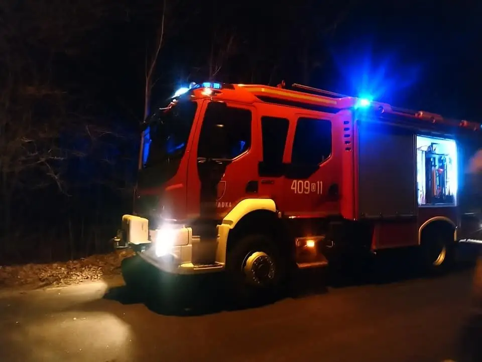 Akcja straży pożarnej w gminie Gromadka