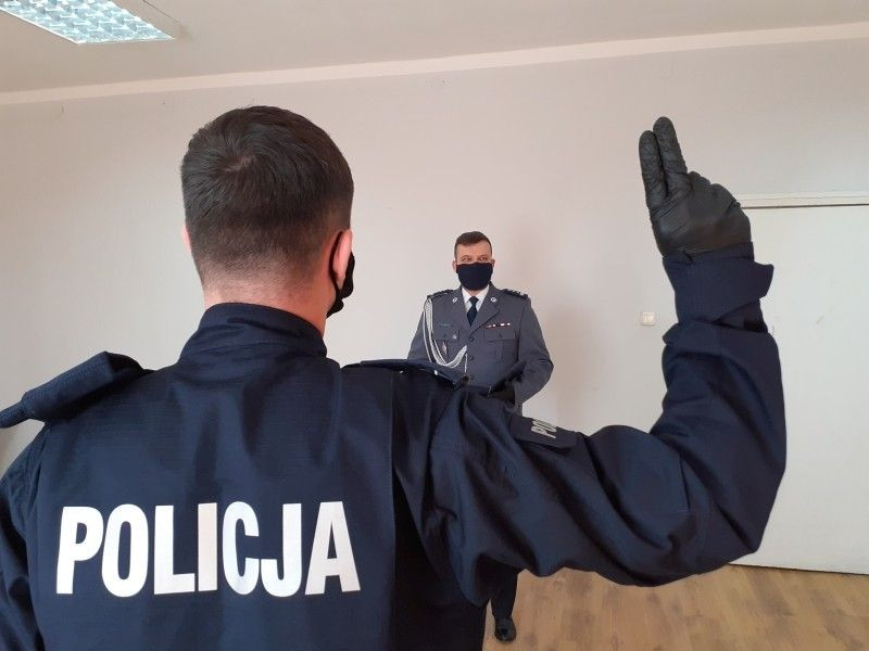 Ślubowanie policjantów