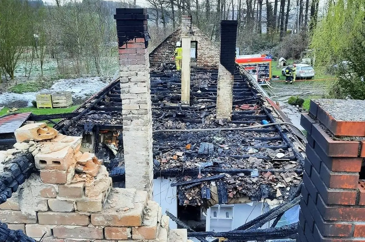 Pożar w Nowych Jaroszowicach