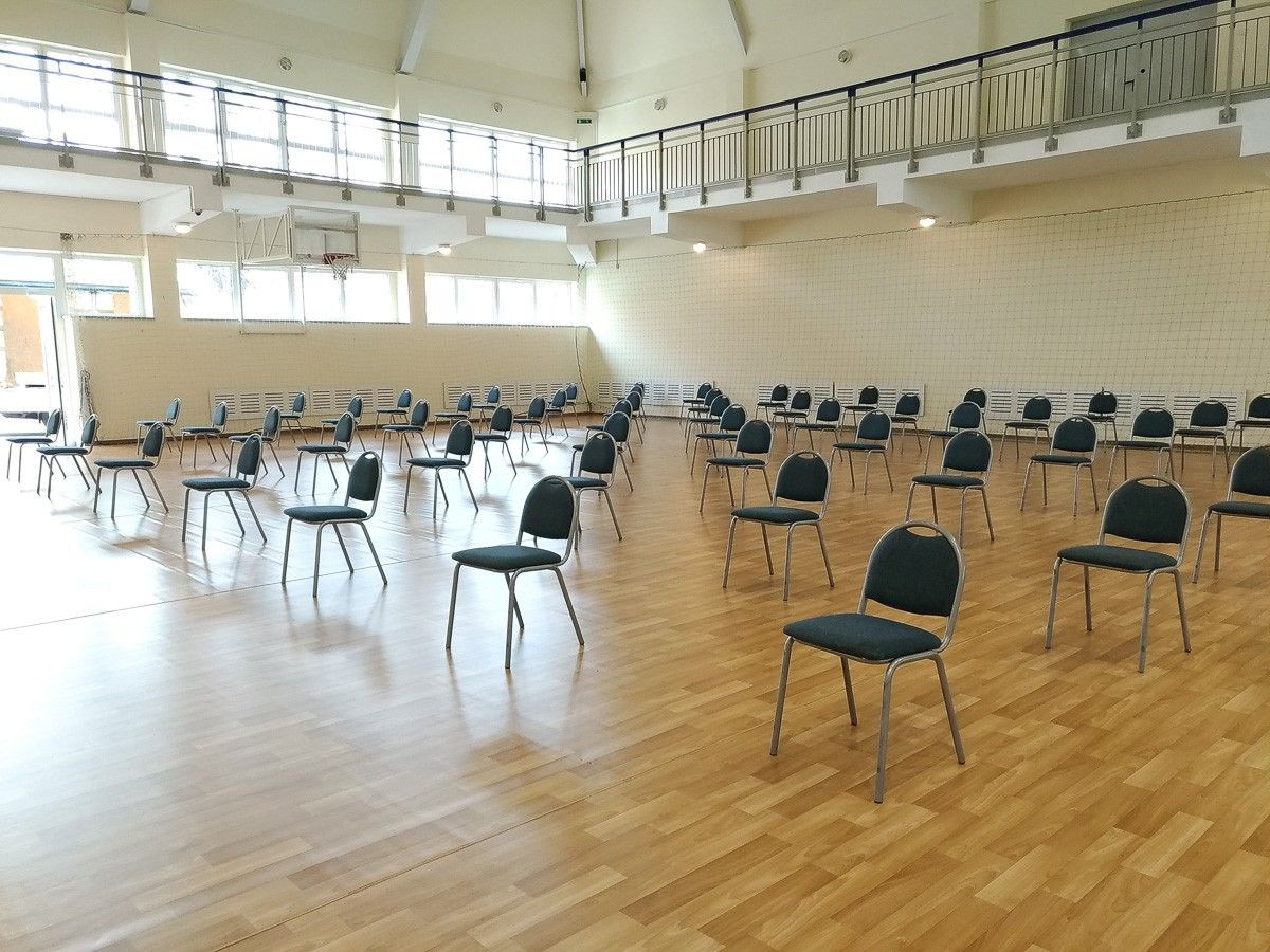 Punkt szczepień w I LO w Bolesławcu