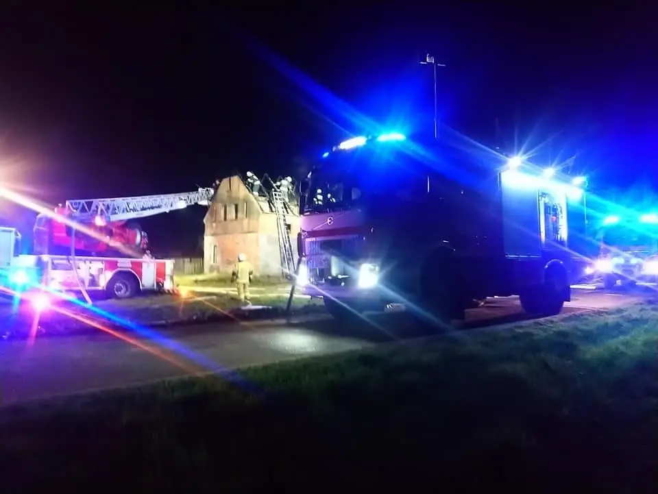 Akcja straży pożarnej w Starej Olesznej