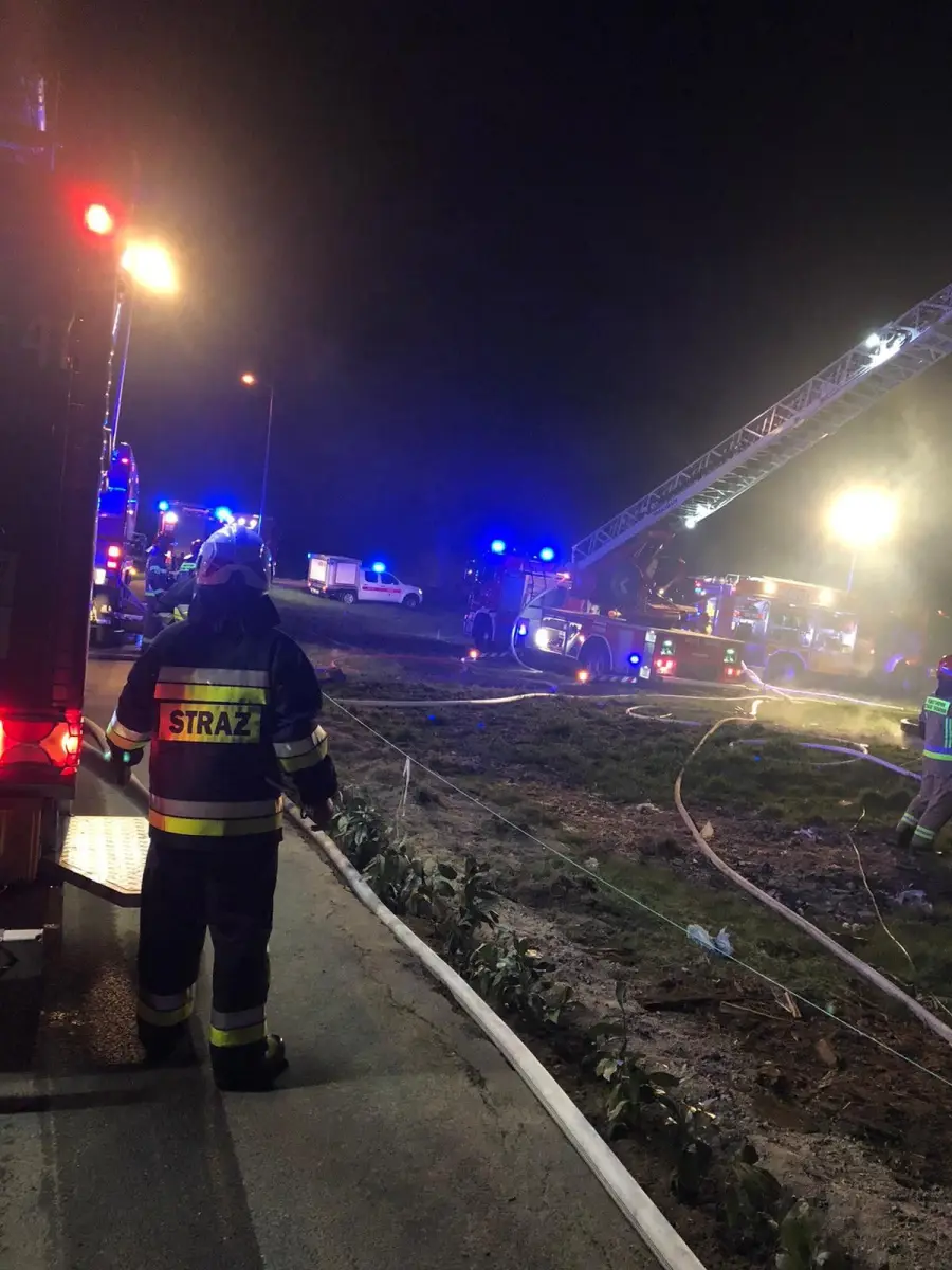 Akcja straży pożarnej w Starej Olesznej