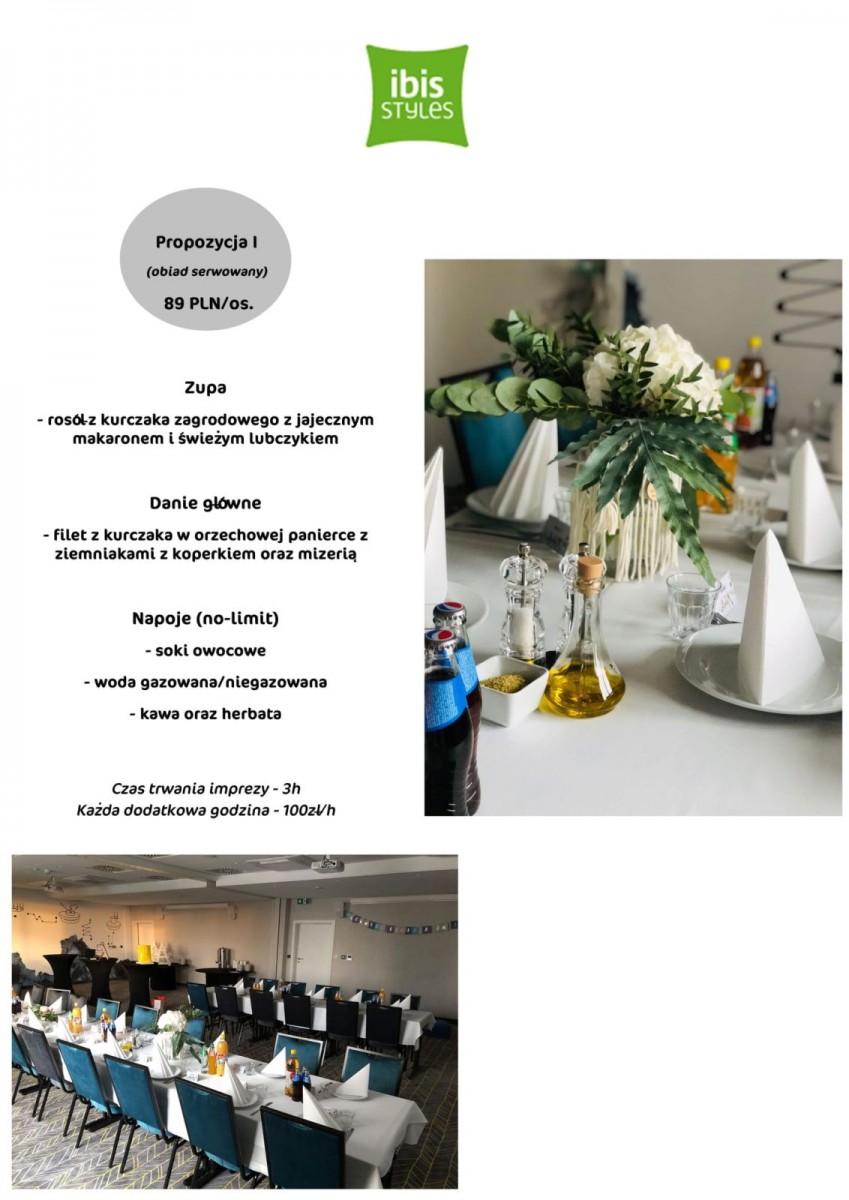 Oferty Komunijne Hotelu Ibis Styles