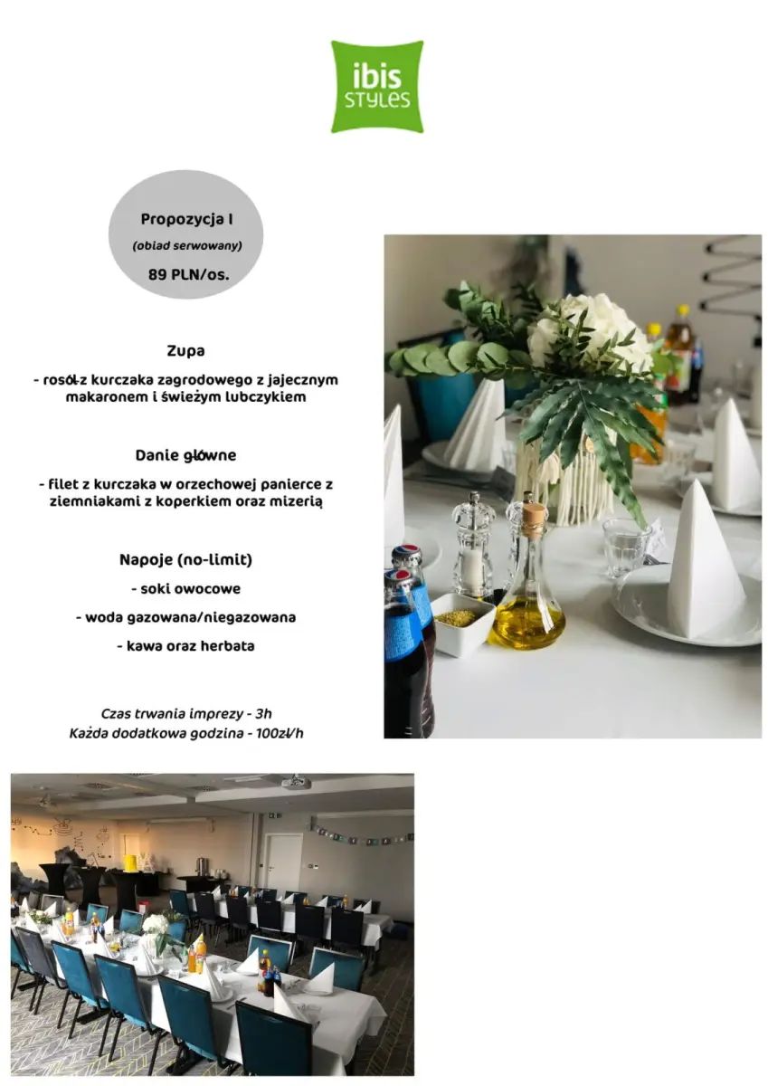 Oferty Komunijne Hotelu Ibis Styles