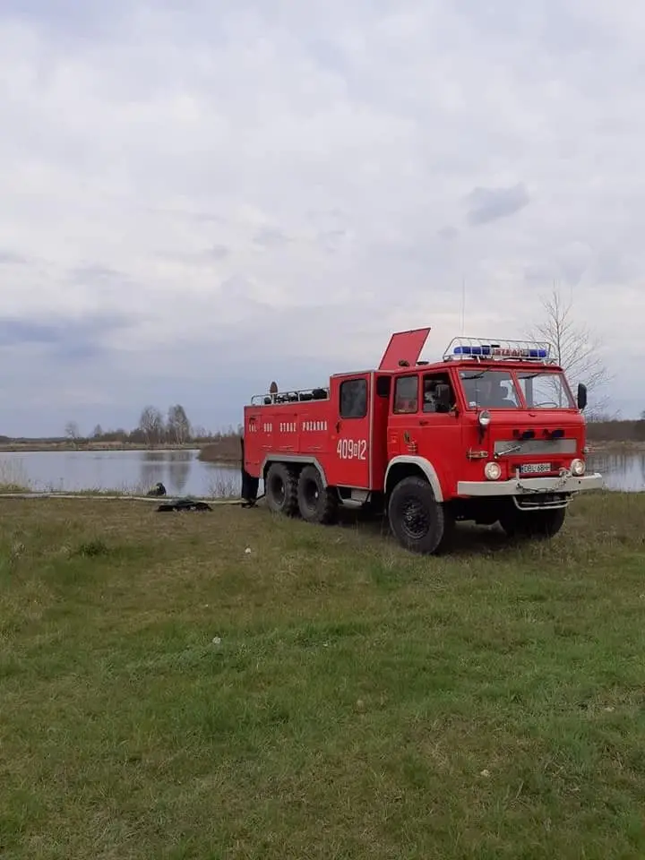 Pożar w lesie koło Wierzbowej