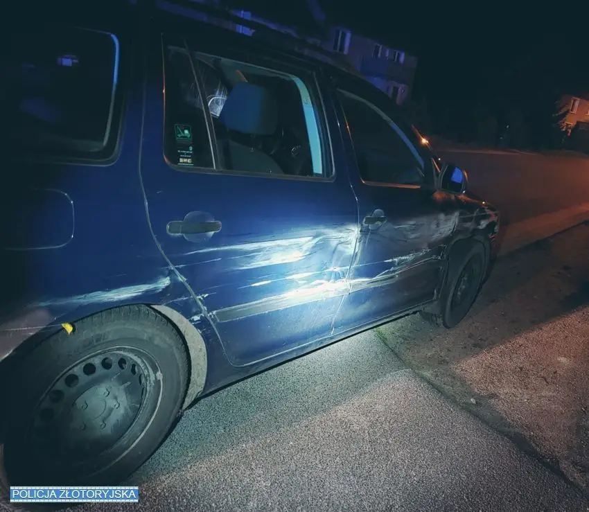 Auto, którym podróżował zatrzymany kierowca