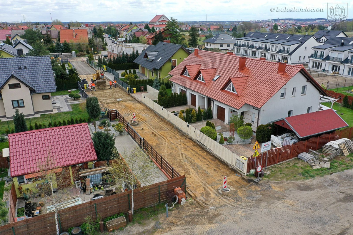 Prace przy ulicy Grabowej w Bolesławcu