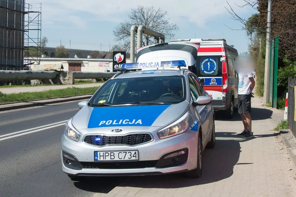 Zdarzenie przy ul. Wróblewskiego w Bolesławcu