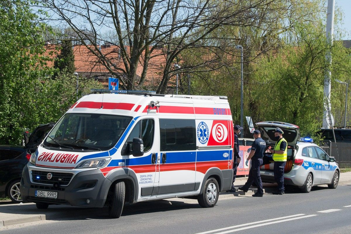 Zdarzenie przy ul. Wróblewskiego w Bolesławcu