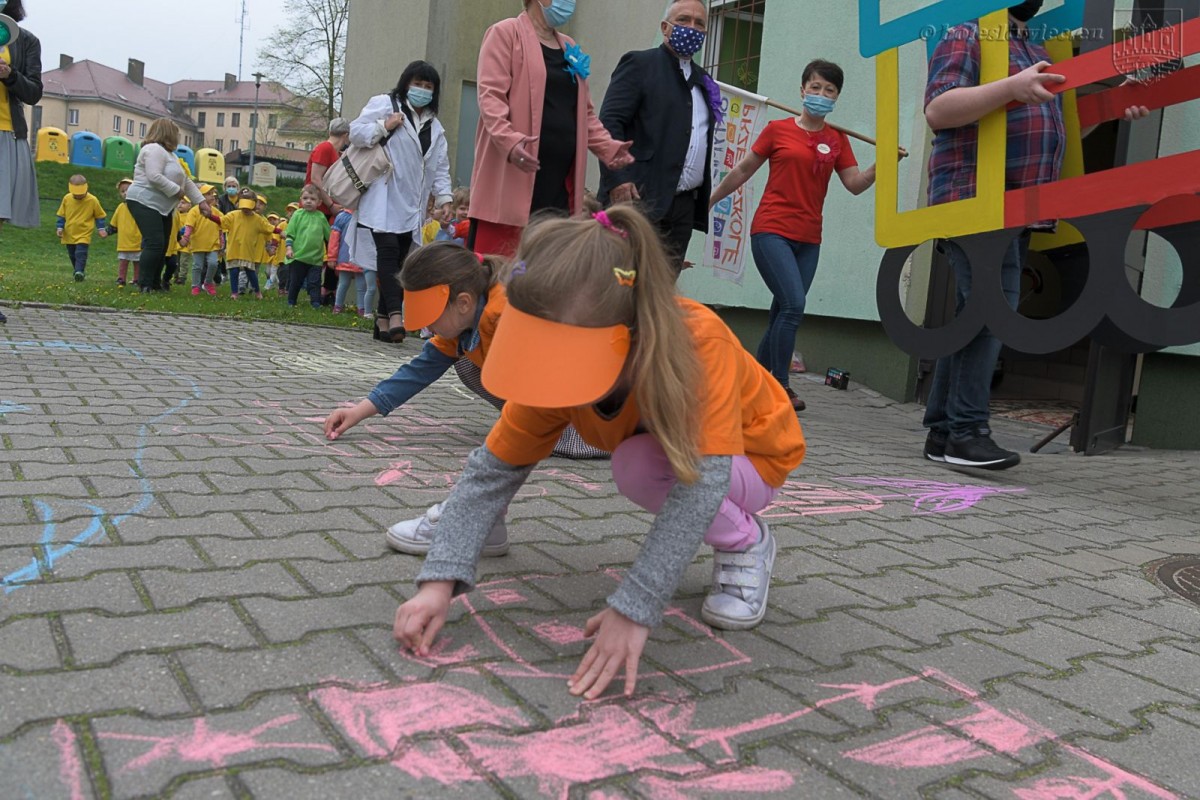 Pociąg optymistów w Miejskim Przedszkolu Publicznym nr 5