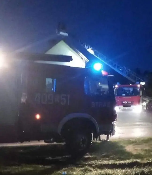 Akcja straży pożarnej w Ołoboku