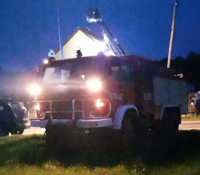 Akcja straży pożarnej w Ołoboku