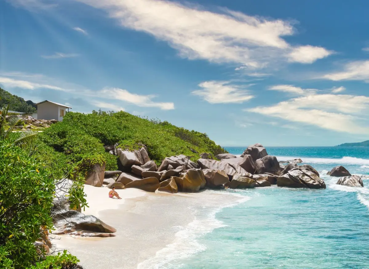 Wyspa La Digue Seszele z Carter