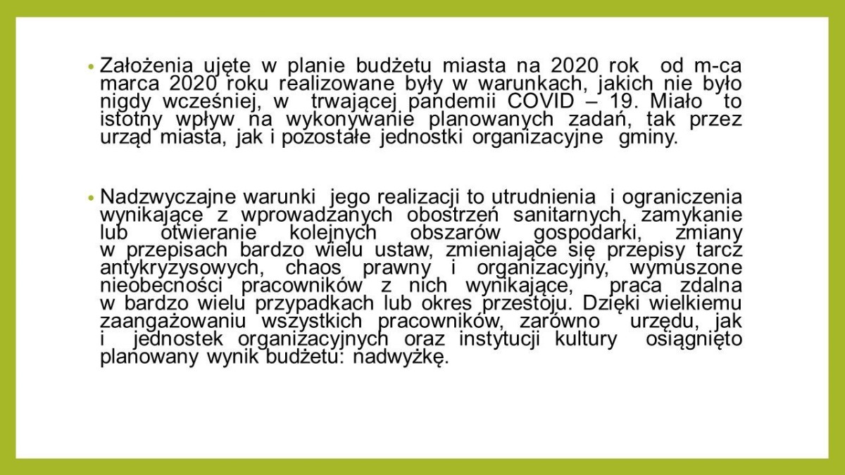 Realizacja budżetu – prezentacja UM Bolesławiec