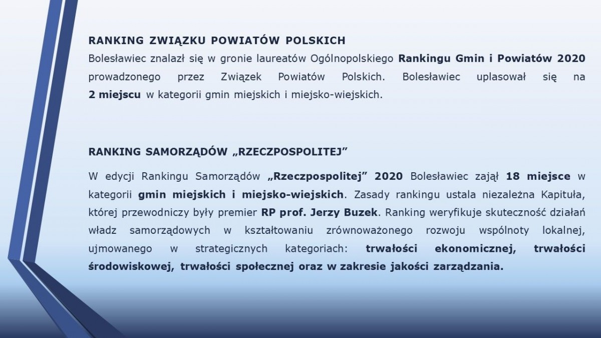 Raport o stanie miasta Bolesławiec