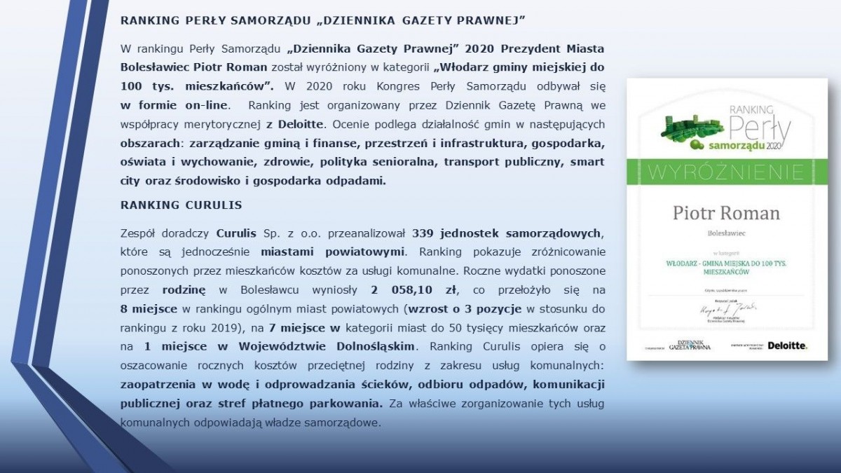 Raport o stanie miasta Bolesławiec