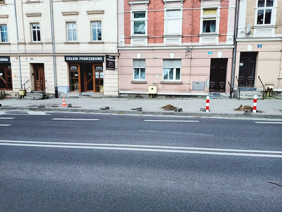 Prace przy ulicy Karola Miarki w Bolesławcu