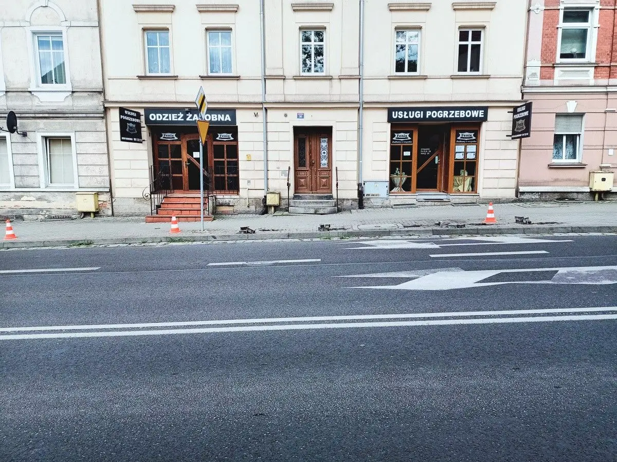 Prace przy ulicy Karola Miarki w Bolesławcu