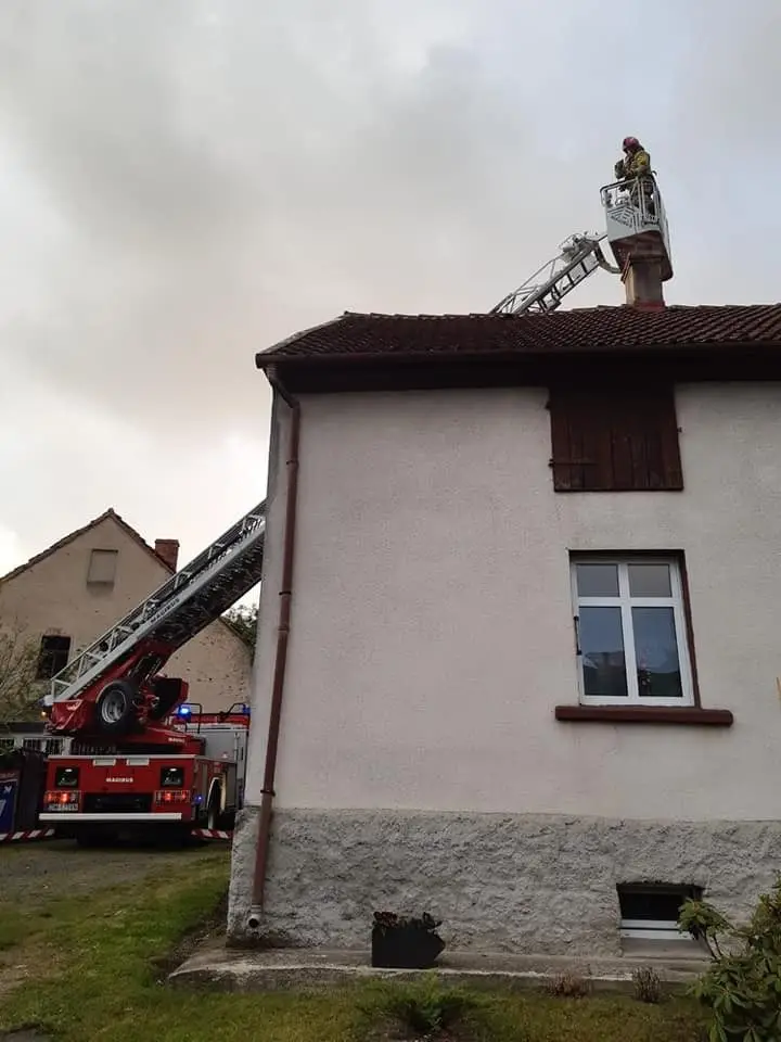 Akcja straży pożarnej w Różyńcu