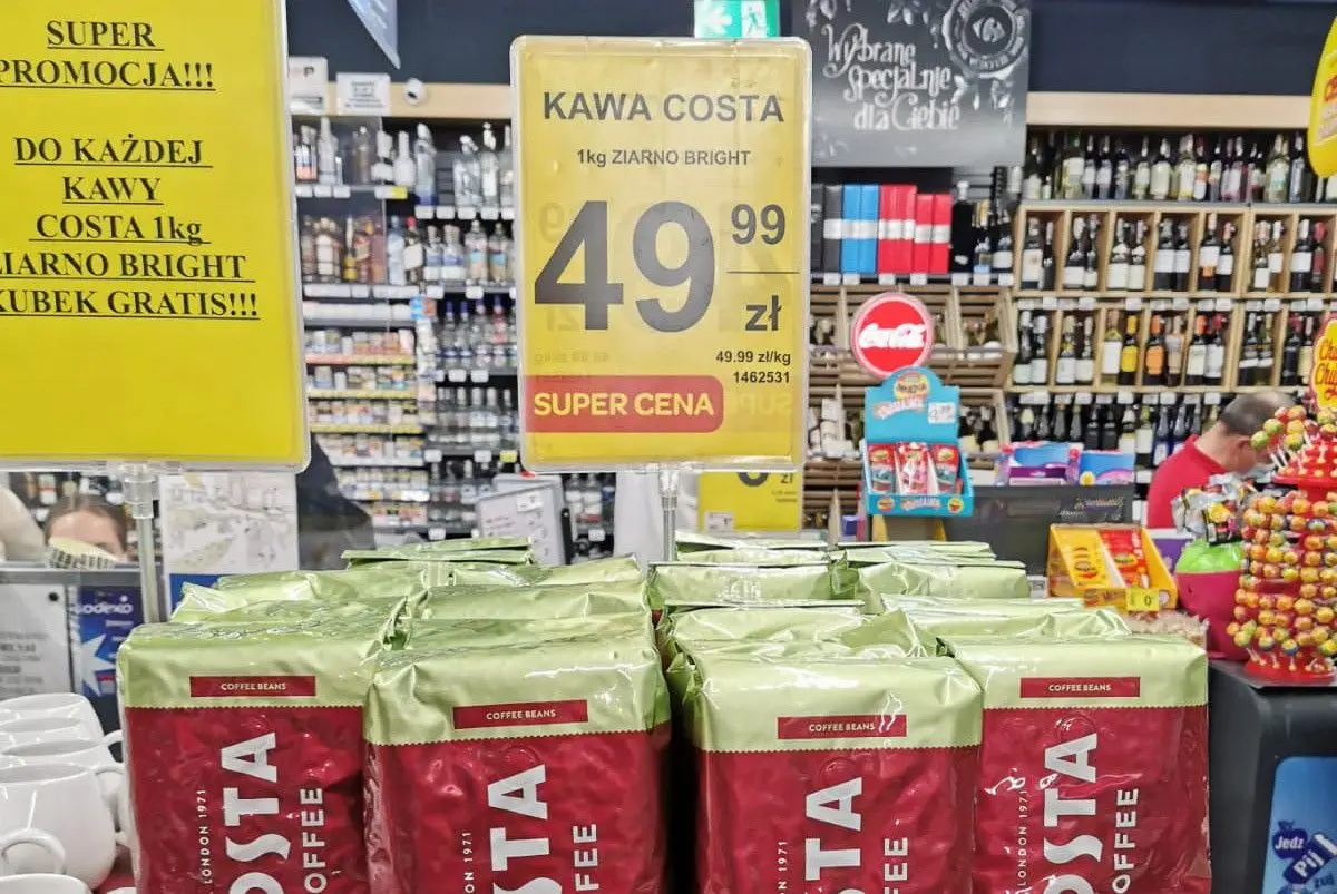 Carrefour Market: kawa ziarnista Costa w rewelacyjnej cenie!