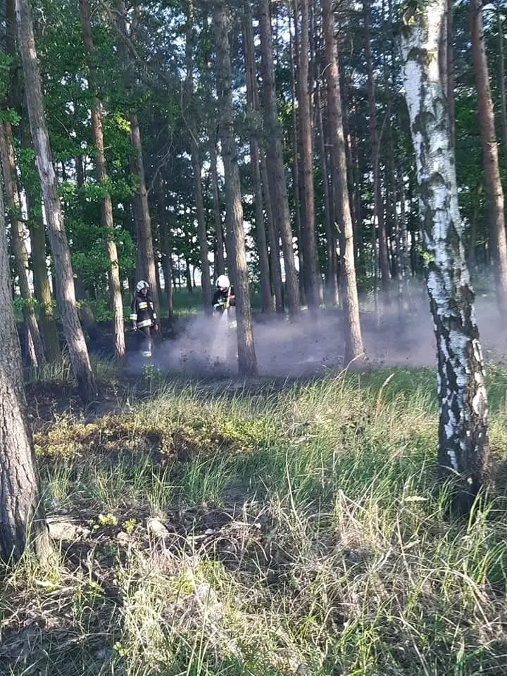 Działania straży pożarnej przy A4