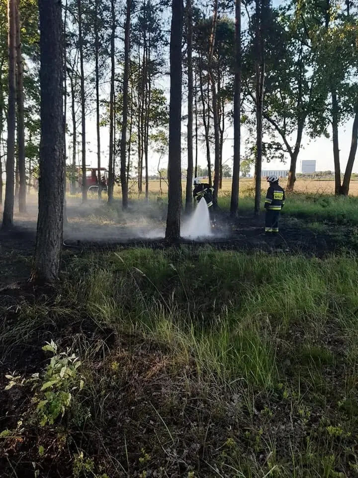 Działania straży pożarnej przy A4