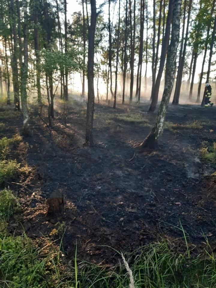Działania straży pożarnej przy A4