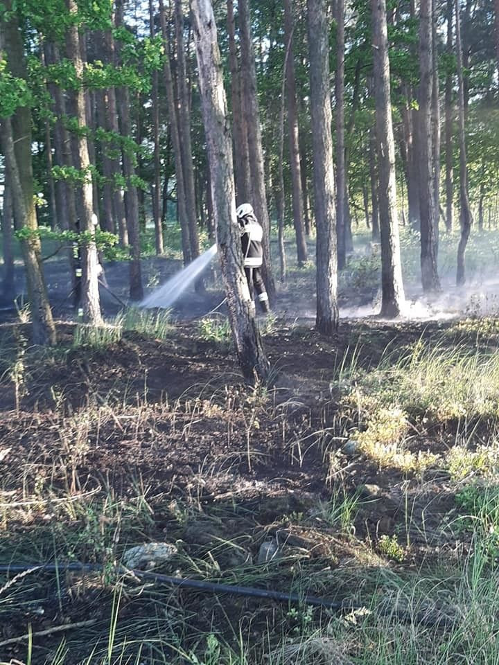 Działania straży pożarnej przy A4