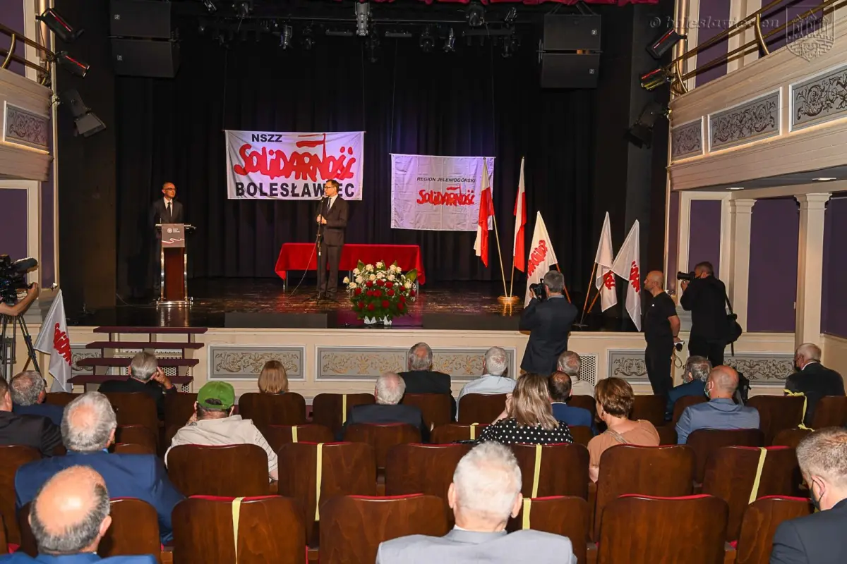 Uroczystość w Teatrze Starym w Bolesławcu