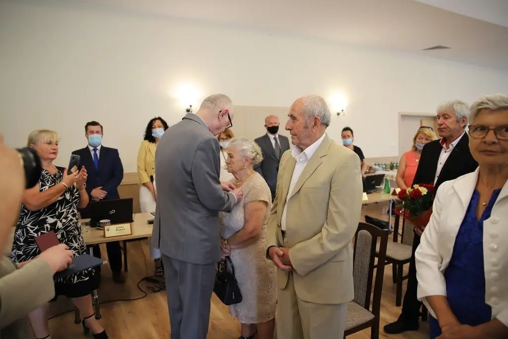 Uroczystość w czasie sesji Rady Gminy Bolesławiec
