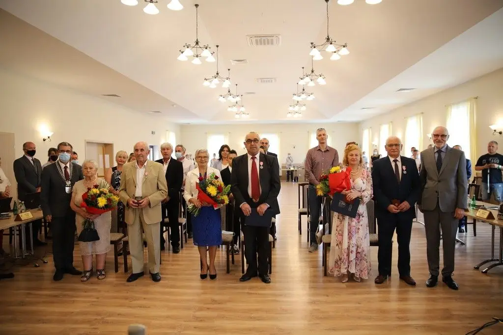 Урочистість під час засідання Ради гміни Болеславець