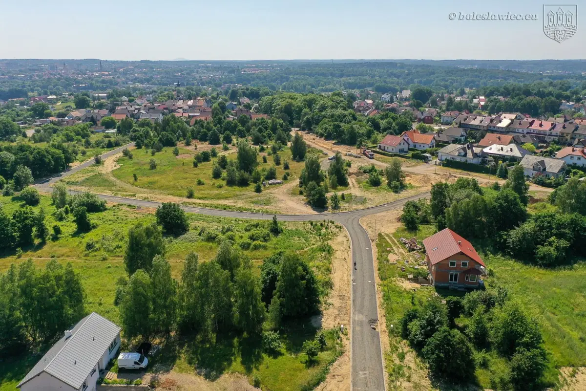 Budowa dróg w okolicy ulicy Ptasiej w Bolesławcu