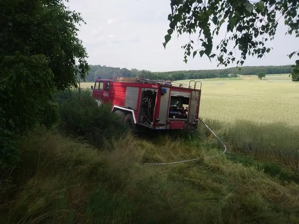 Akcja straży pożarnej w Osłej