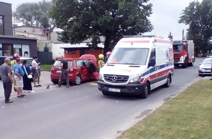 Zderzeni motocykla z autem w Raciborowicach Dolnych