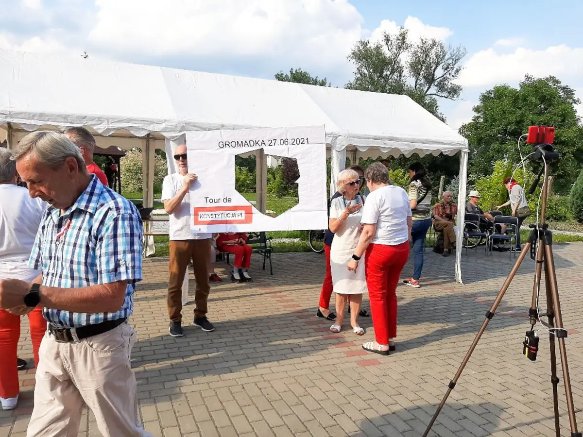 Akcja Tour de Konstytucja w Gromadce
