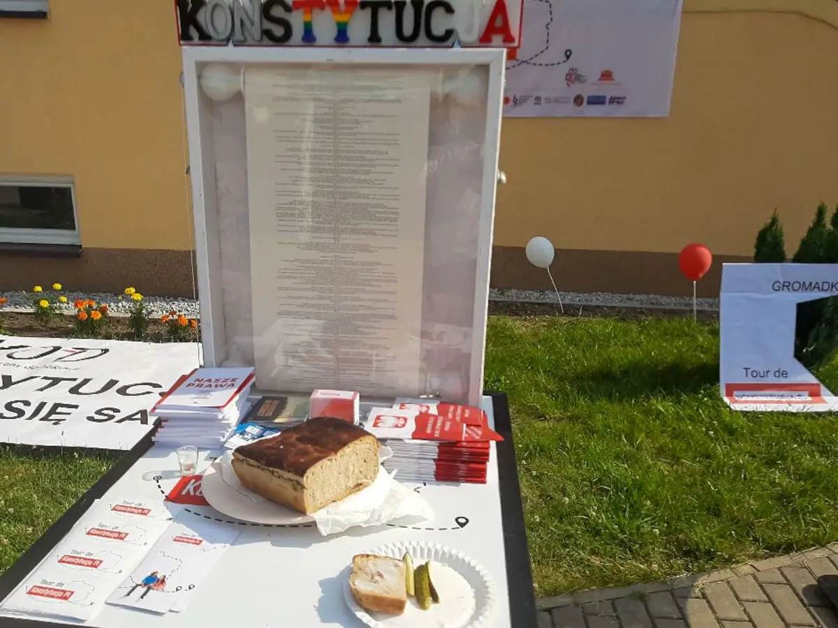 Akcja Tour de Konstytucja w Gromadce