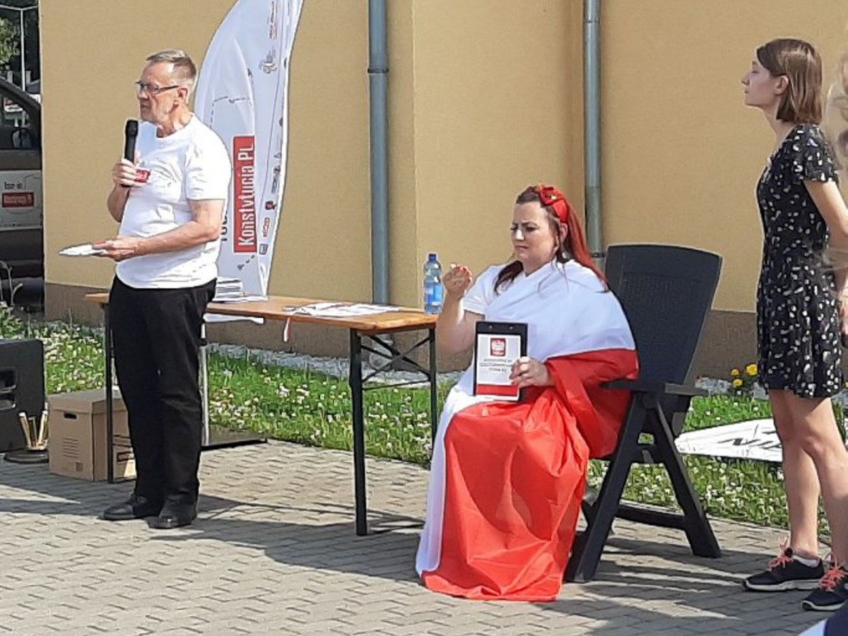 Akcja Tour de Konstytucja w Gromadce