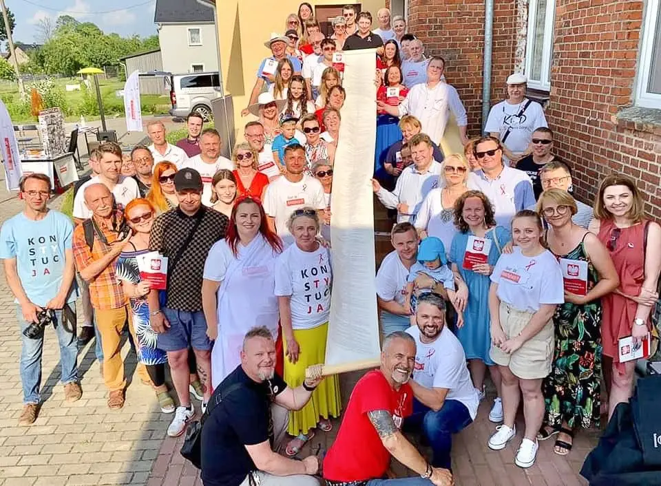 Akcja Tour de Konstytucja w Gromadce