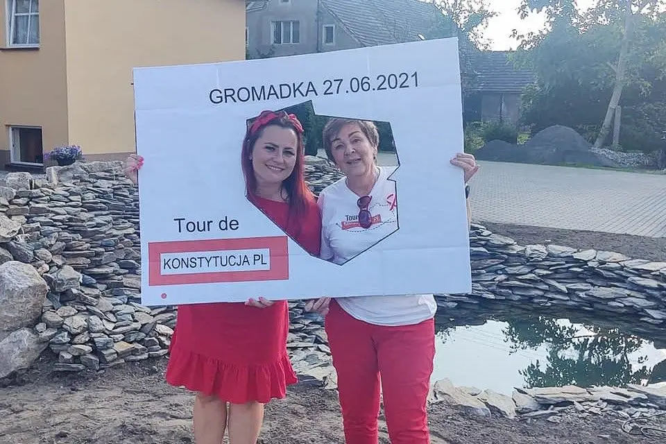 Akcja Tour de Konstytucja w Gromadce