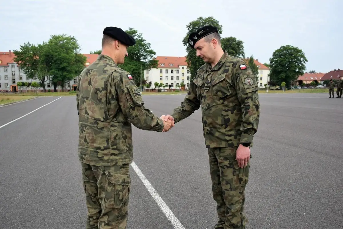 Żołnierze 23 Śląskiego Pułku Artylerii w Bolesławcu