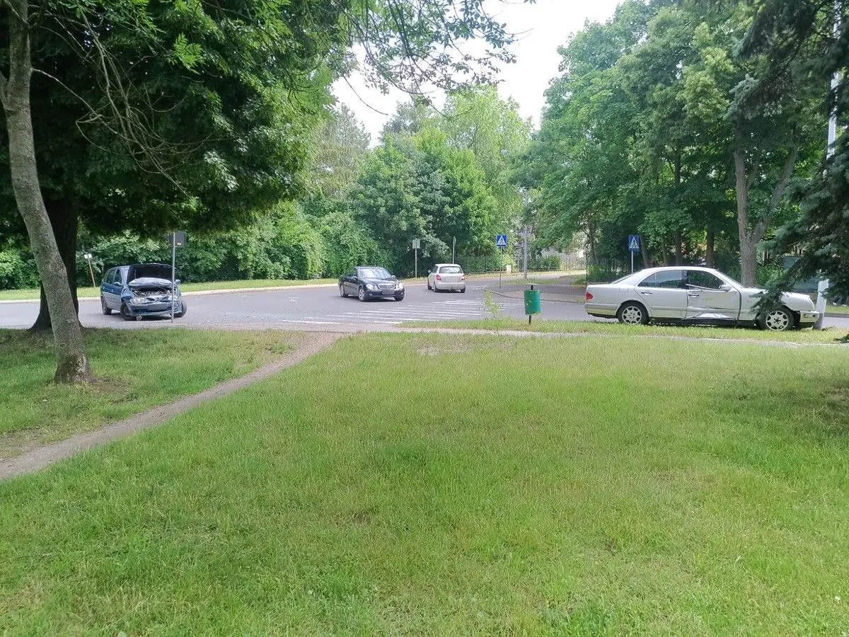 Kolizja przy stadionie w Bolesławcu