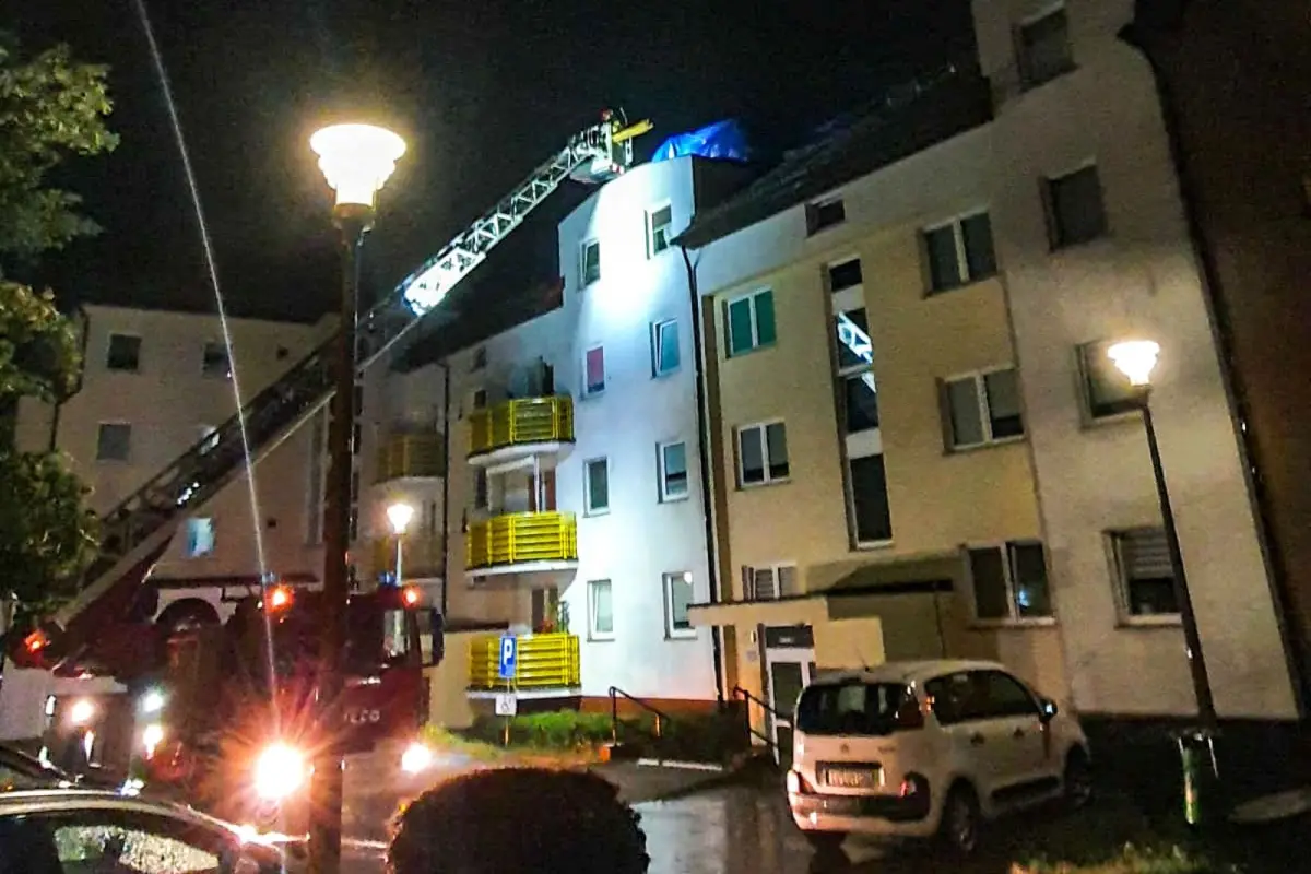 Akcja strażaków przy ulicy Śluzowej w Bolesławce