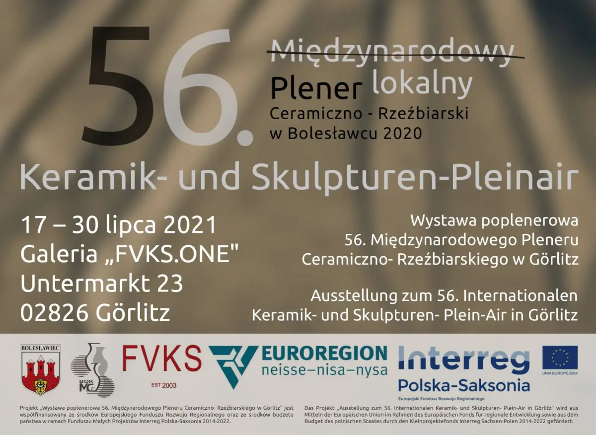 Plakat 56. plener ceramiczno-rzeźbiarski