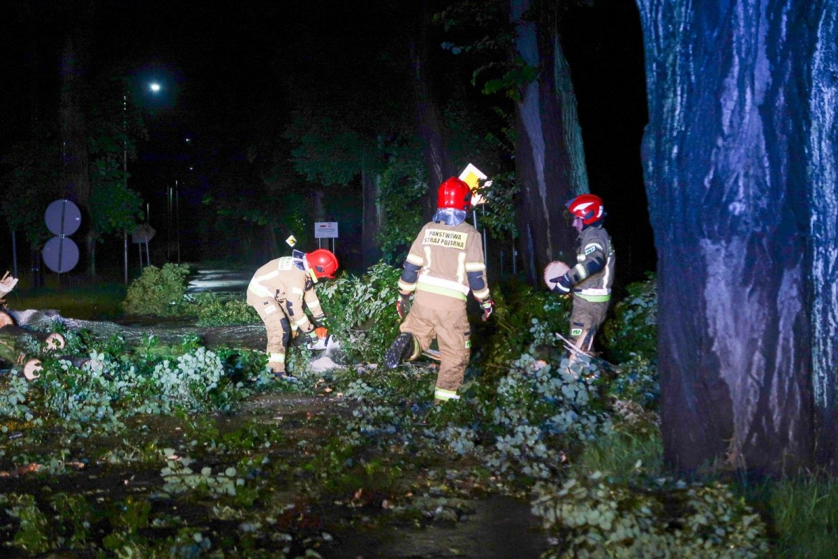 Efekty nawałnicy w powiecie bolesławieckim
